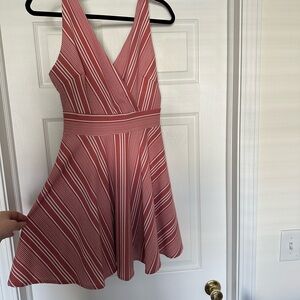 Striped Pink Mini Dress